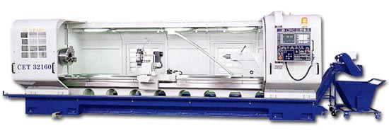 Usinage de pièce longue : nouveau Tour D 450 longueur 4 M.