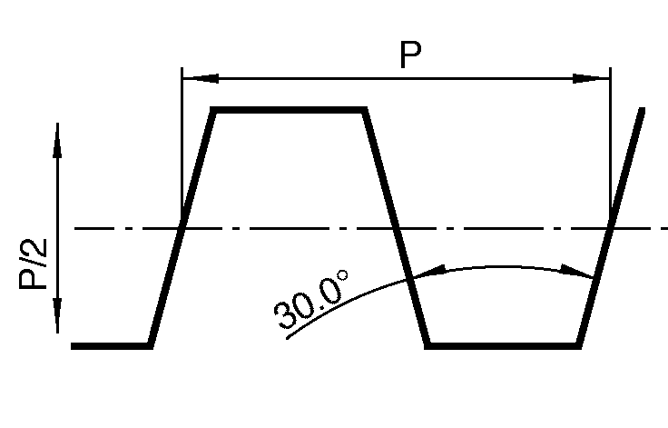 profil ISO trapezoidal