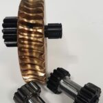 Engrenage droit mortaisé cémenté trempé rectifié cylindrique sur mesure réalisé sous 1 semaine dépannage machine en panne