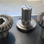 Pignon spiro conique pour tête de fraiseuse